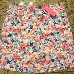 Lilly Pulitzer Pink and Blue Floral Skirt